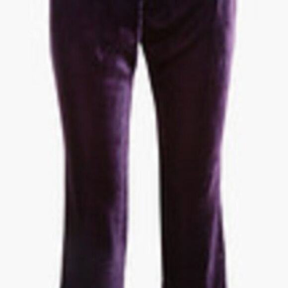 Raquel Diniz silk velvet flared pants Purple size 12 - Picture 10 of 11